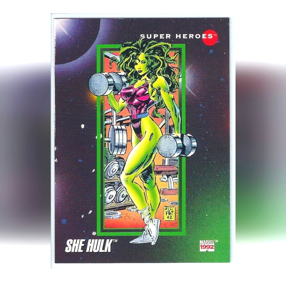 She Hulk Trading Card🦸 Marvel Universe 🔥